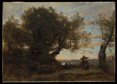 Los gitanos de Jean Baptiste Camille Corot